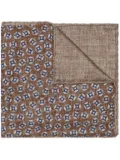 Brunello Cucinelli geometric-pattern pocket square - Brown