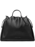 Brunello Cucinelli large Mellow leather tote bag - Black