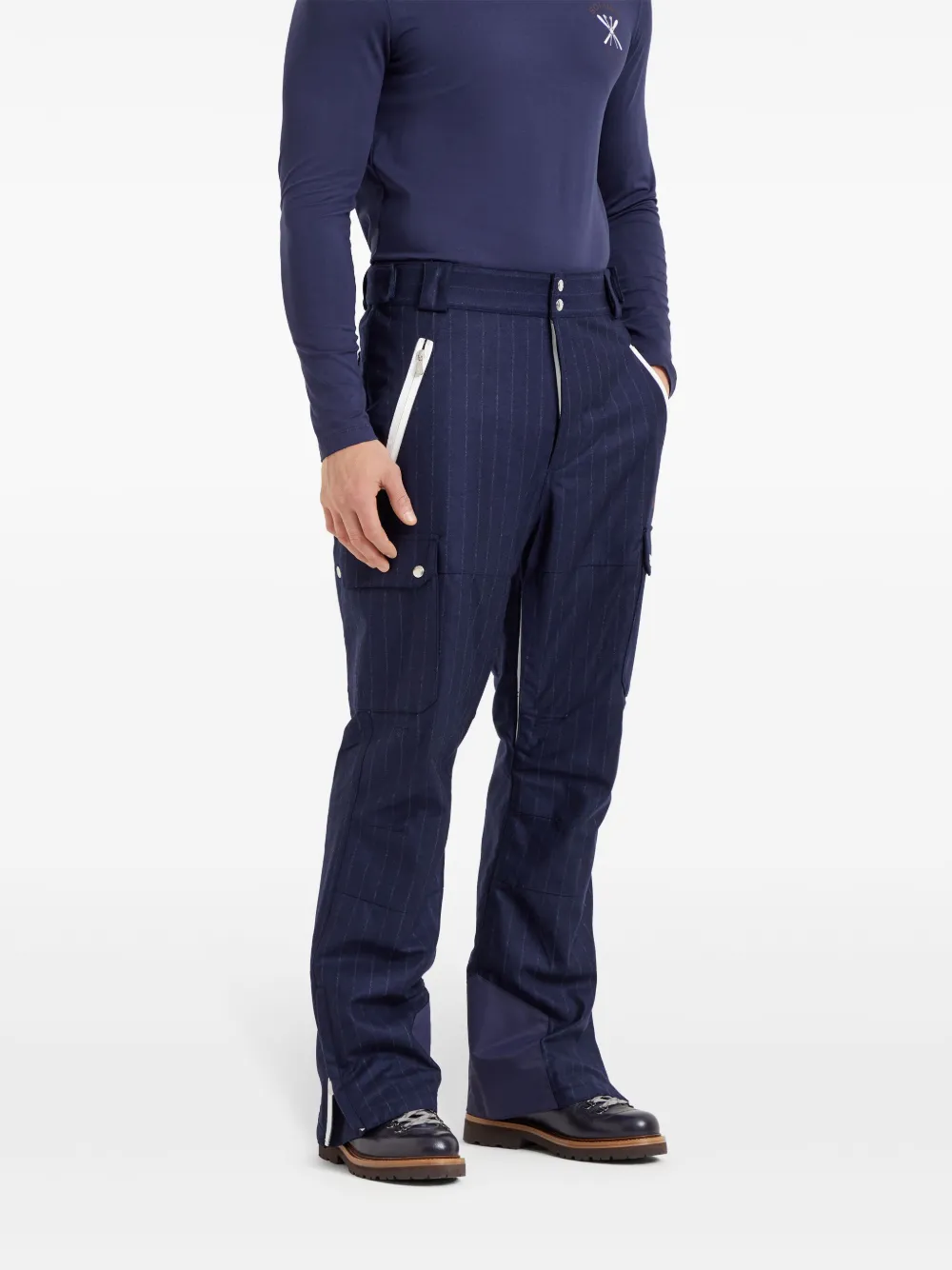 Brunello Cucinelli Mountain gewatteerde broek Blauw