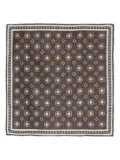 Brunello Cucinelli geometric-print silk handkerchief - Grey