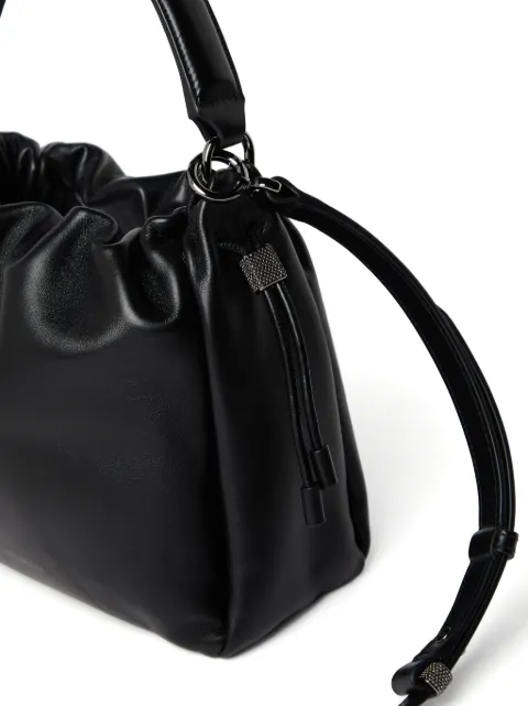 Brunello Cucinelli small Mellow leather bucket bag MBGPD3610C101 - 3