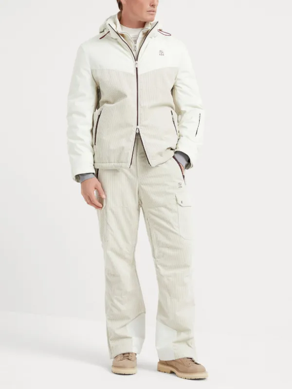 Brunello Cucinelli Mountain Padded Trousers | White | FARFETCH