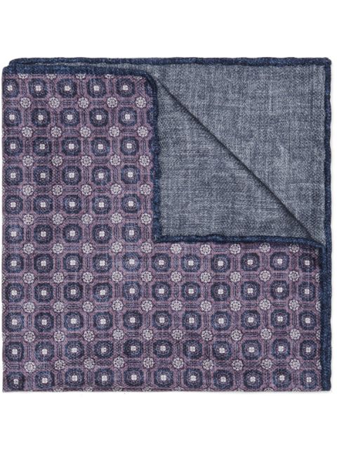 Brunello Cucinelli printed silk pocket square Men