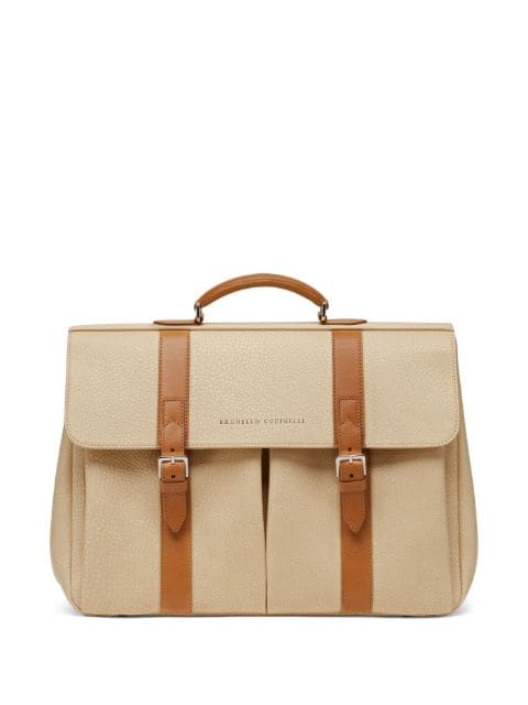 Brunello Cucinelli leather briefcase