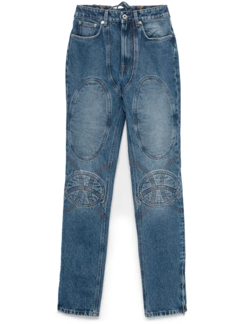 Jean Paul Gaultier lace-up detail jeans 