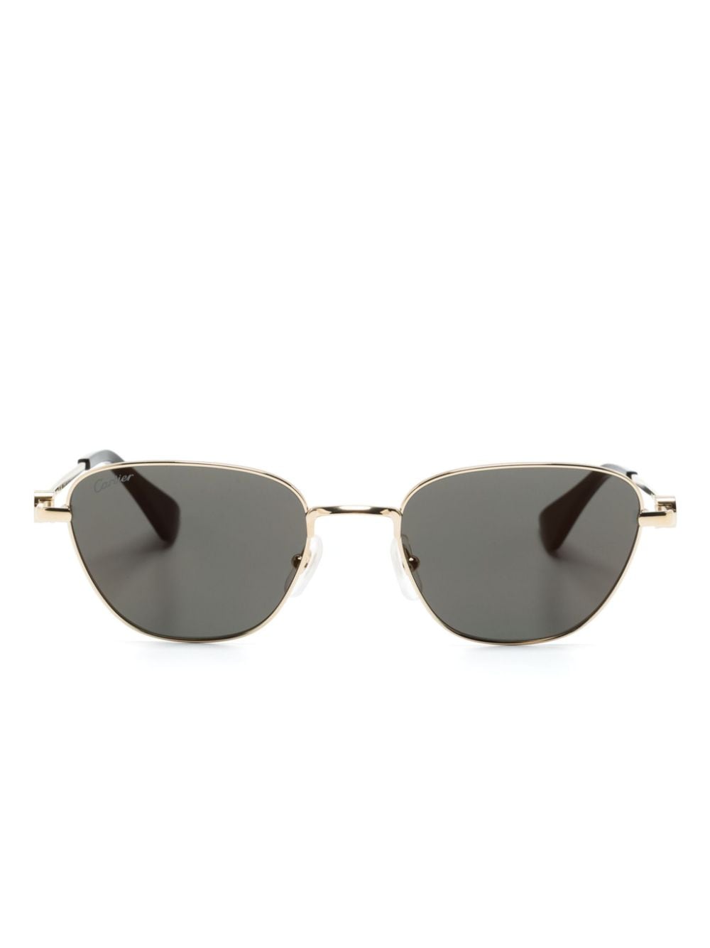 Cartier Ct0469s Butterfly-frame Sunglasses In Gold