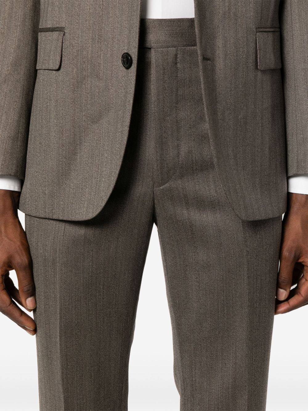 Tagliatore herringbone single-breasted suit Men