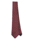 FURSAC floral silk-satin tie - Red