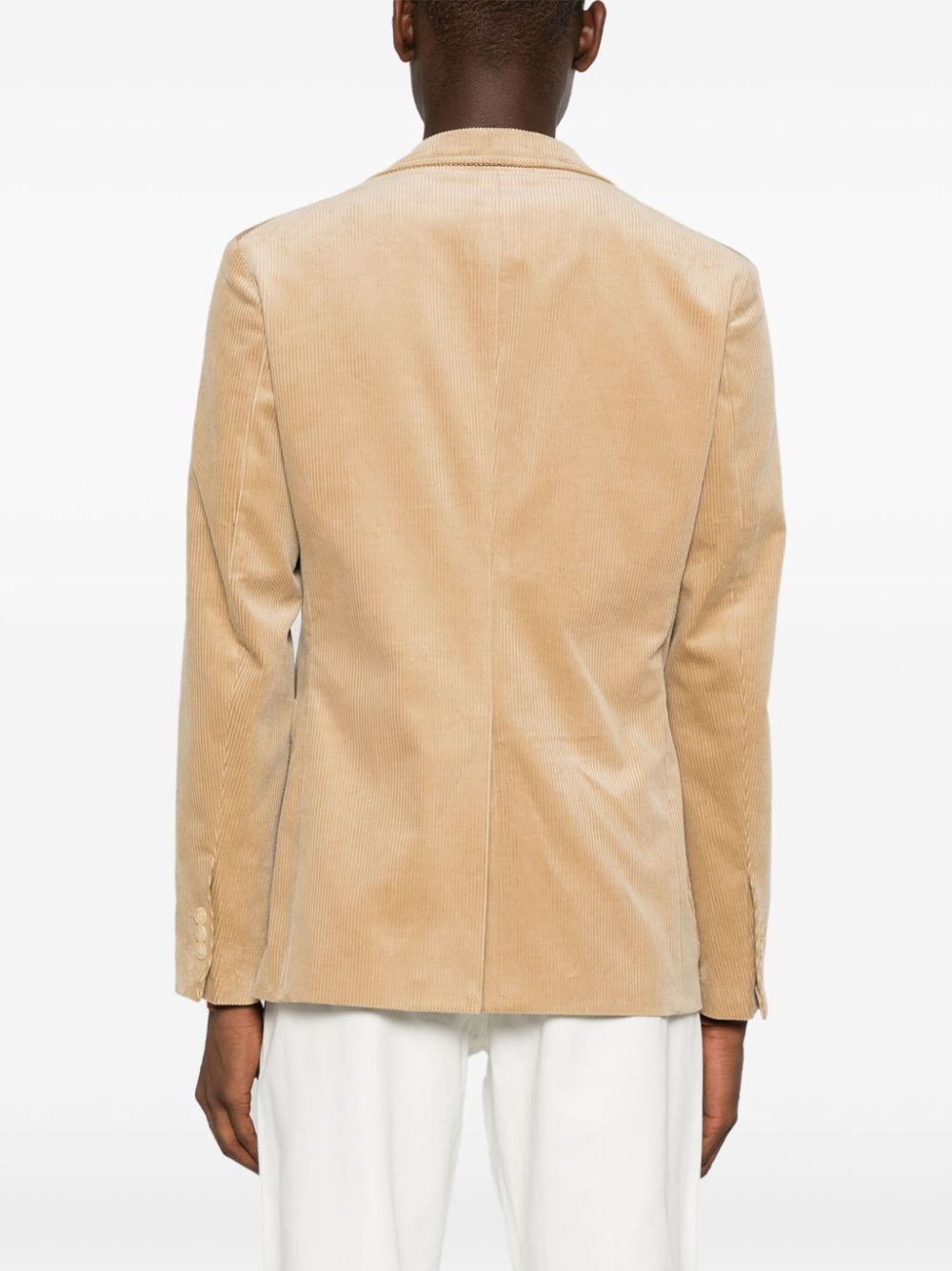 Shop Fursac Corduroy Blazer In Neutrals