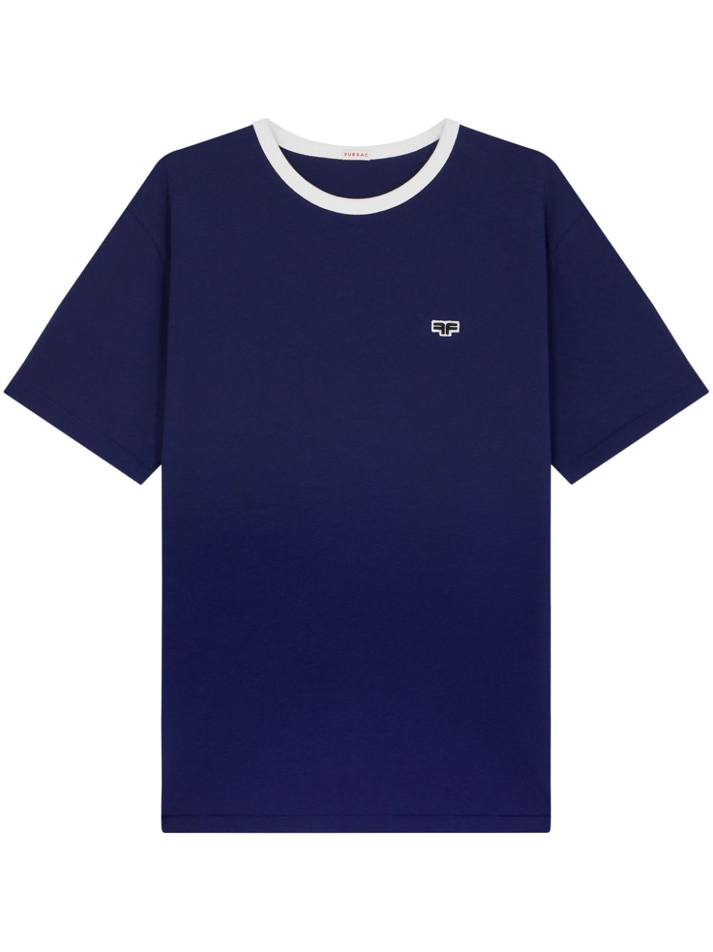 logo-patch organic cotton T-shirt