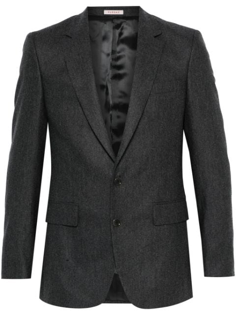 mélange-effect blazer