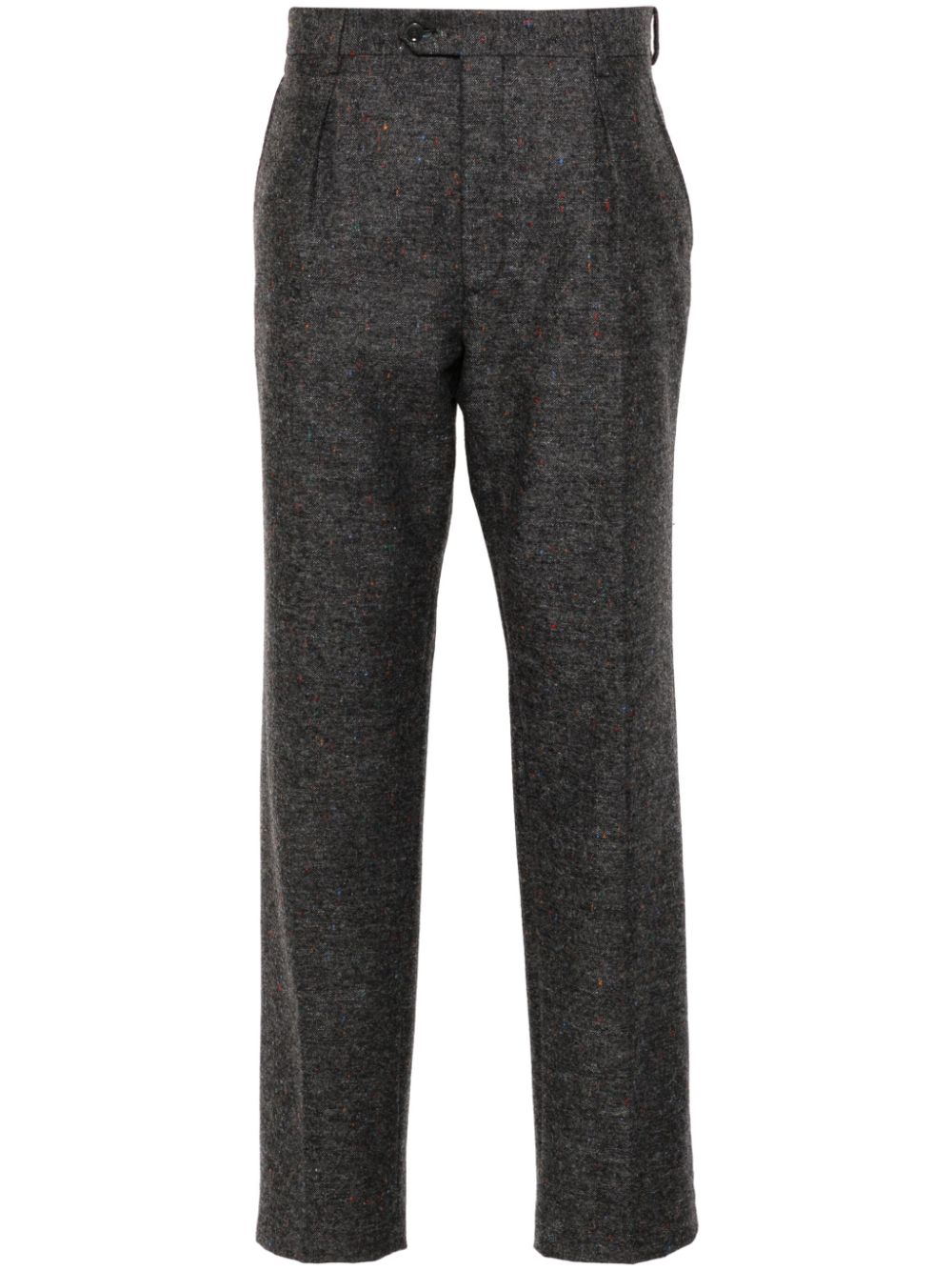 FURSAC pleat-detail tapered trousers - Grey