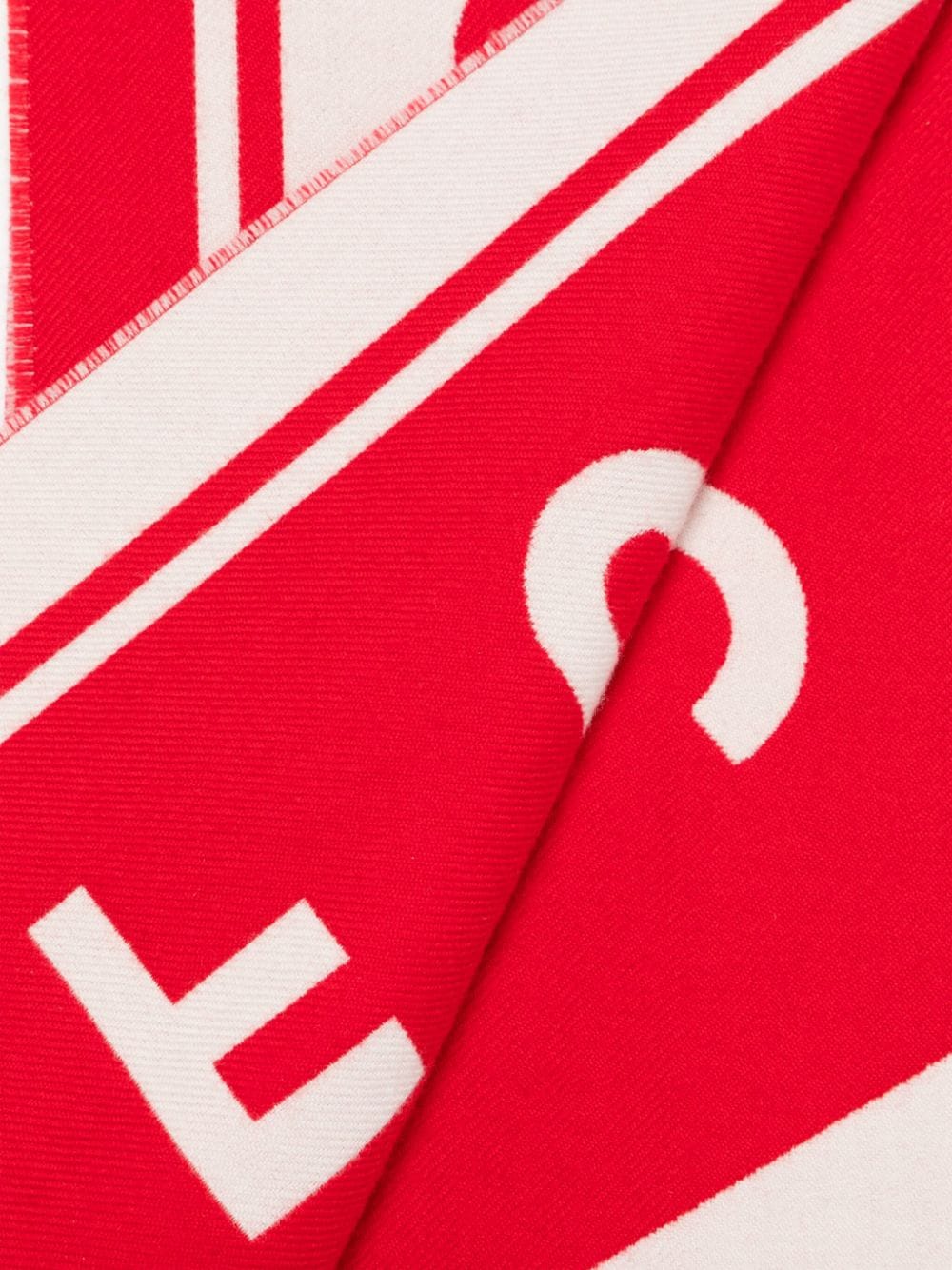 FURSAC Sjaal met logo-jacquard - Rood