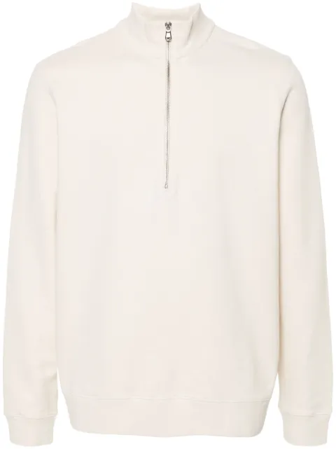 Sunspel half-zipped cotton sweatshirt