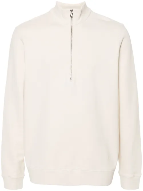 Sweat en coton à col zippé - Sunspel - Modalova