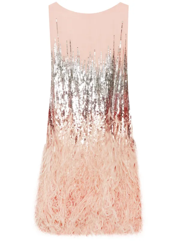 Embellished feather dress best sale