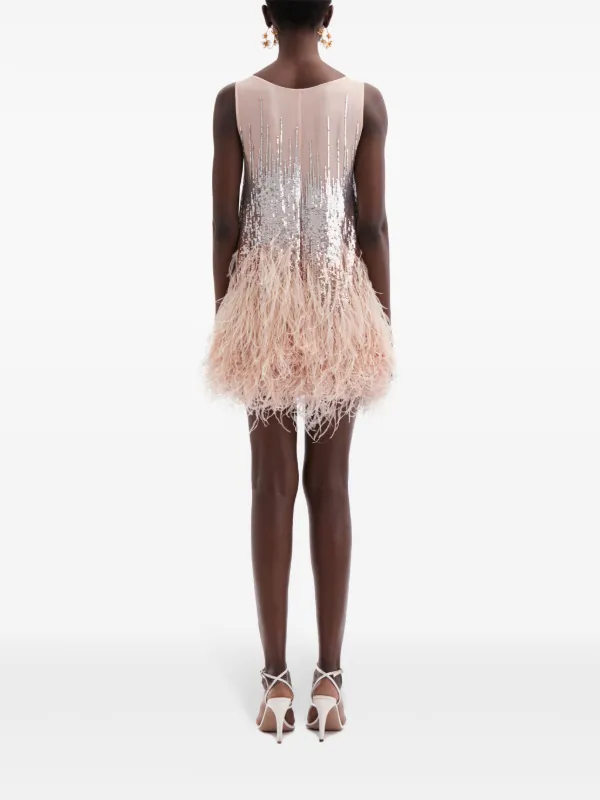 Embellished feather dress hotsell