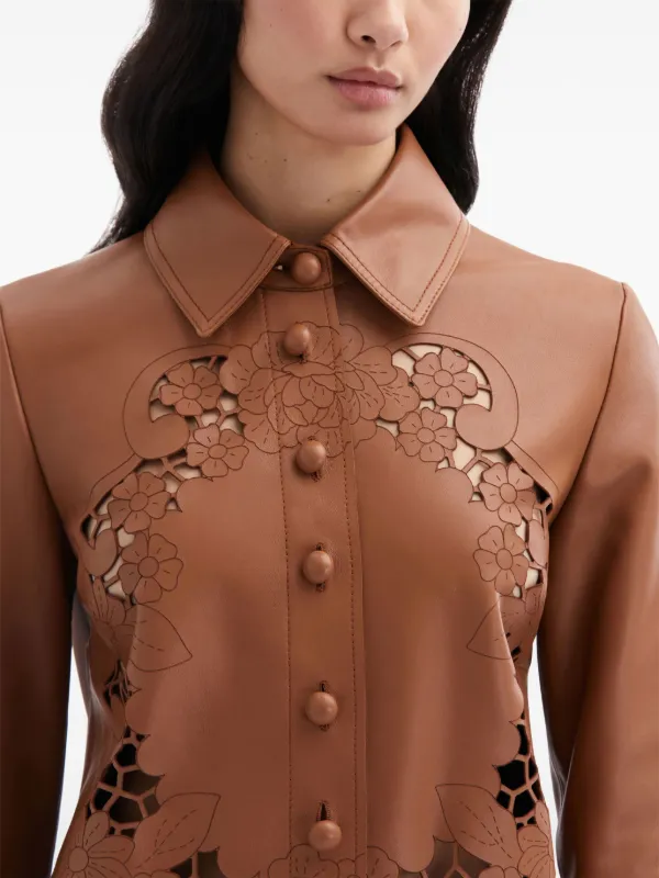 white christmas dresses Michael Kors Collections Lasercut Floral Dress – Audrey's of Naples main image 1