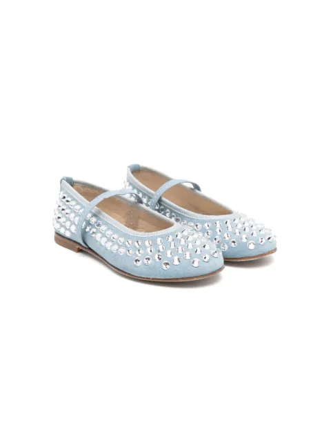 Gallucci Kids flats con detalles de cristal