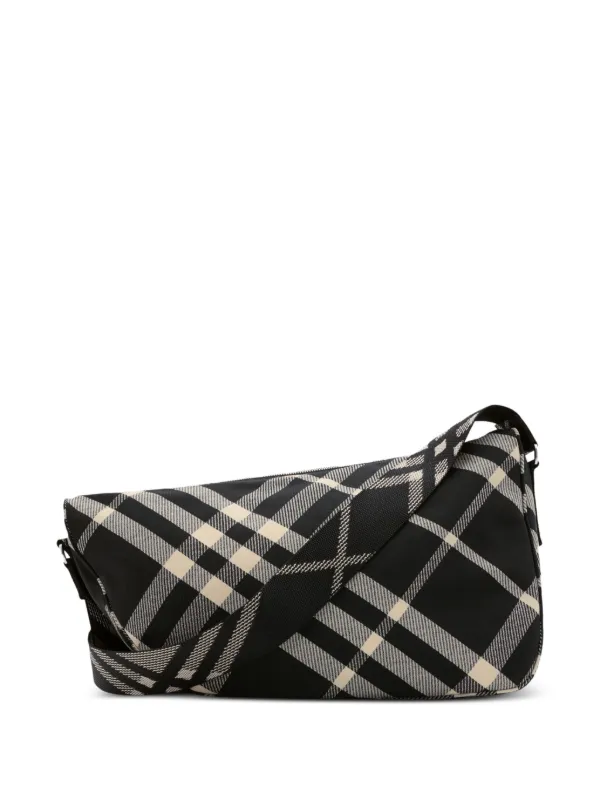 Burberry Large Shield Messenger Bag | Black | FARFETCH