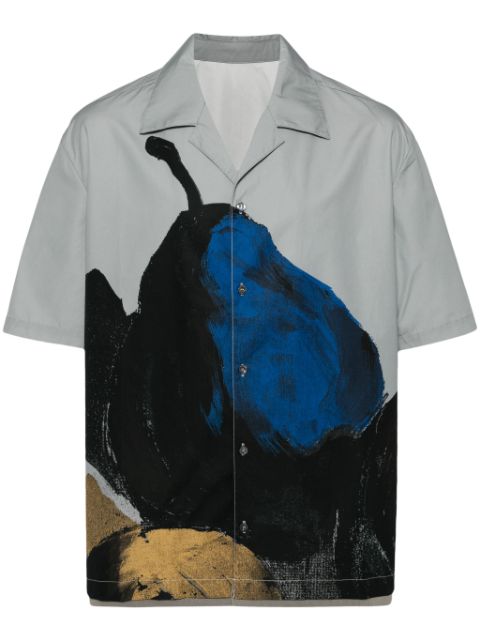 CROQUIS graphic-print cotton shirt