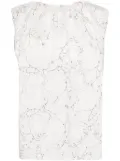 JNBY butterfly-print cotton top - White