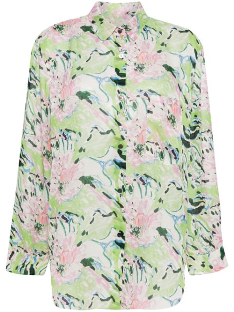 JNBY floral-print classic-collar shirt Women