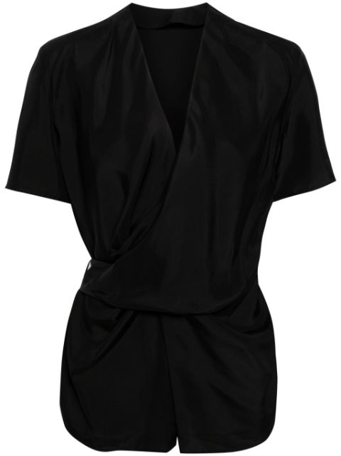 JNBY V-neck silk wrap top Women