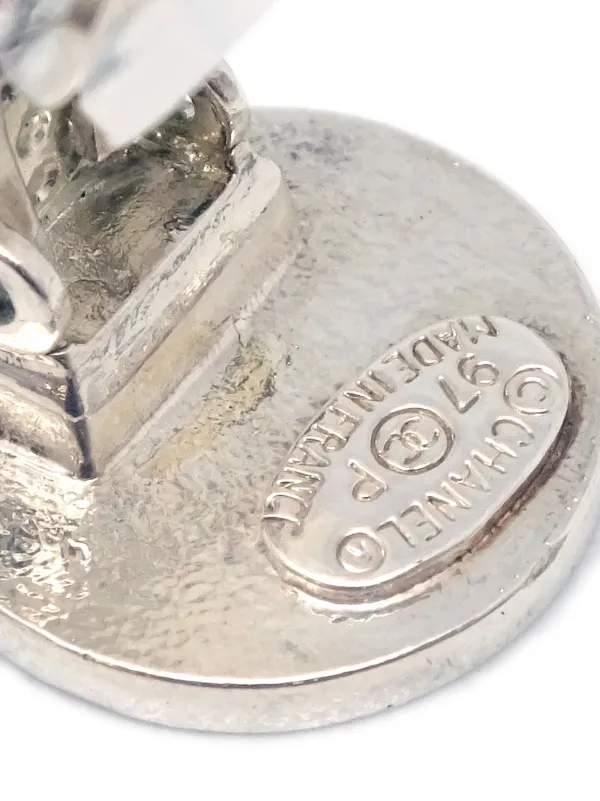 CHANEL イヤリング ココマーク シルバー 97P CHANEL シャネル スイングイヤリング ココマーク ターンロック