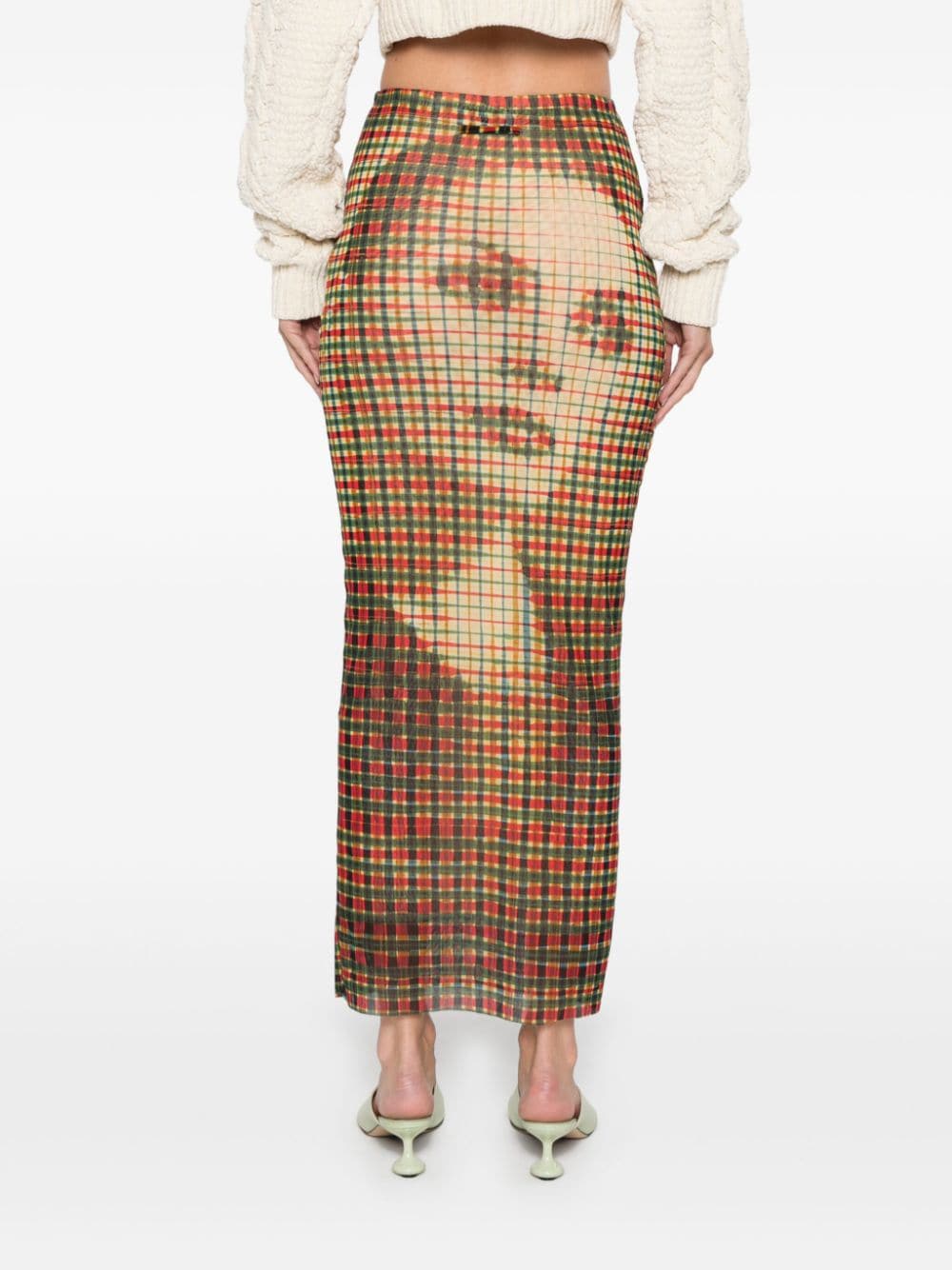 Shop Jean Paul Gaultier Face-print Skirt In Neutrals