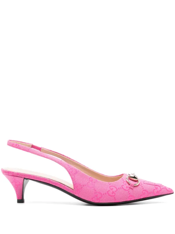 Gucci Erin 50mm Pumps Pink FARFETCH CA