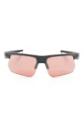 Oakley Bisphaera rectangle-frame sunglasses - Black