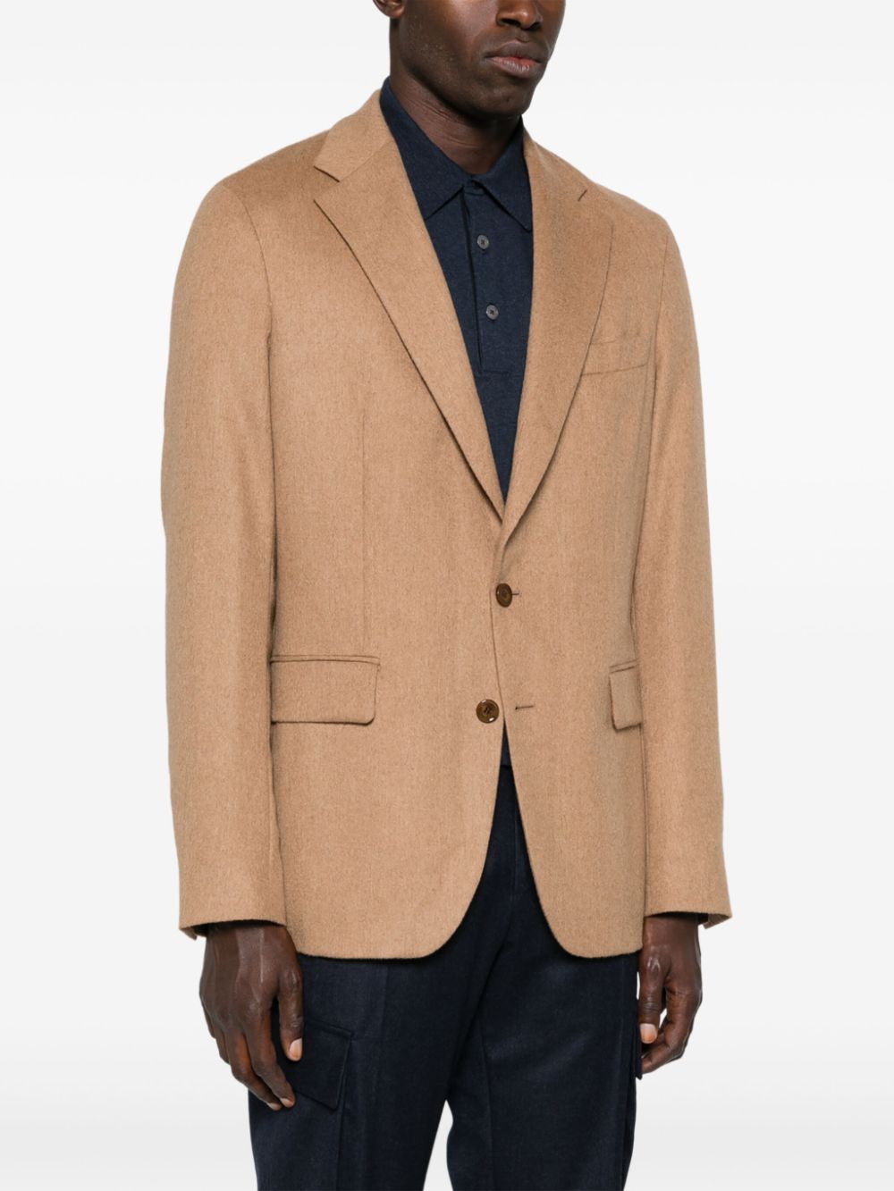 FURSAC Geborstelde blazer - Bruin