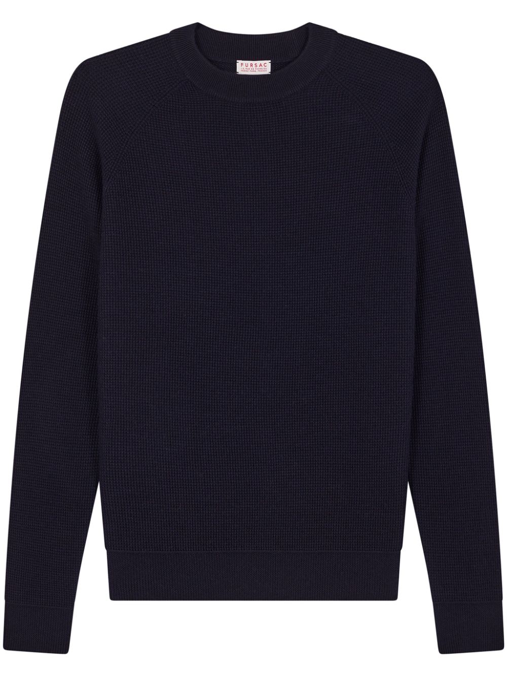 FURSAC waffle-knit wool jumper - Blue