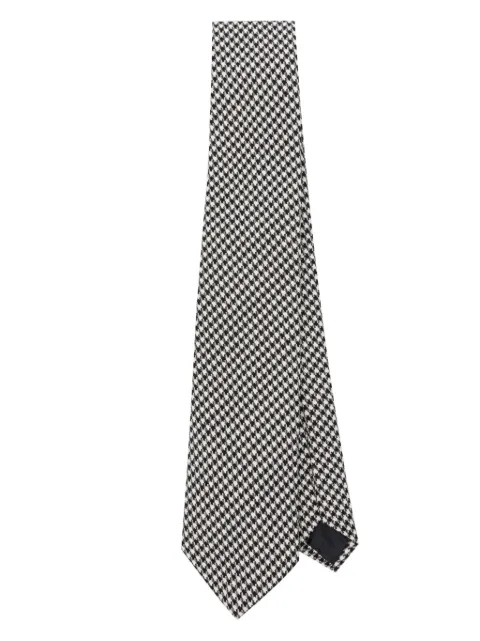 FURSAC houndstooth-print tie