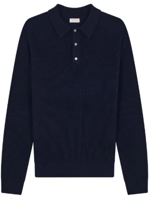 Zegna ロングスリーブ ポロシャツ | ブルー | FARFETCH JP