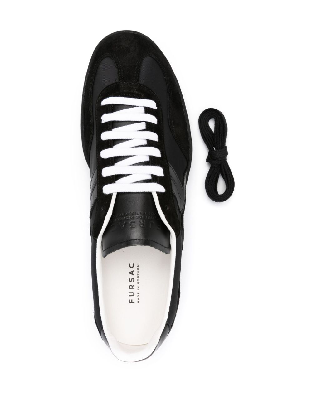 Shop Fursac Logo-patch Sneakers In Black