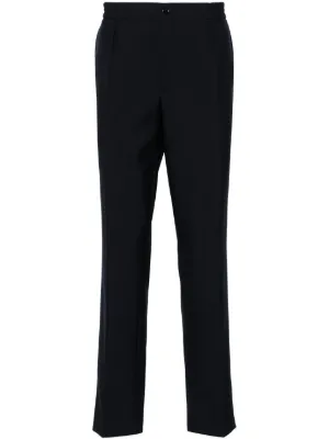 Homme Plissé Issey Miyake Basic プリーツ テーパードパンツ | ブルー