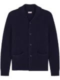 FURSAC chunky-knit wool cardigan - Blue