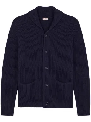 BOSS ファインニット ジップカーディガン | ブルー | FARFETCH JP