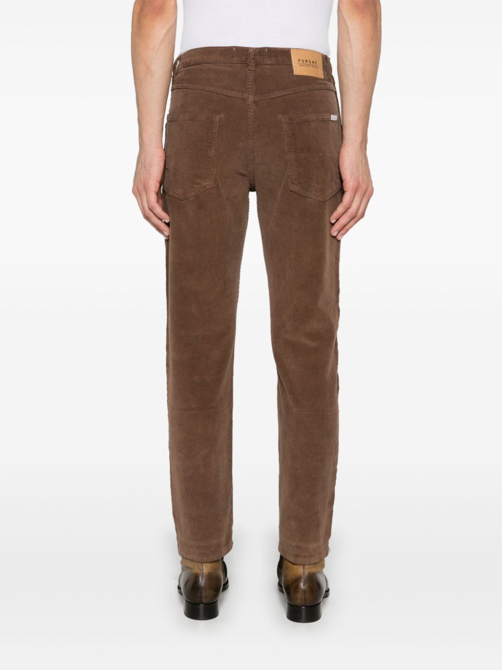 Shop Fursac Corduroy Trousers In Brown