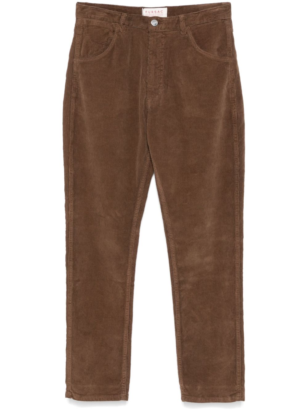 Shop Fursac Corduroy Trousers In Brown