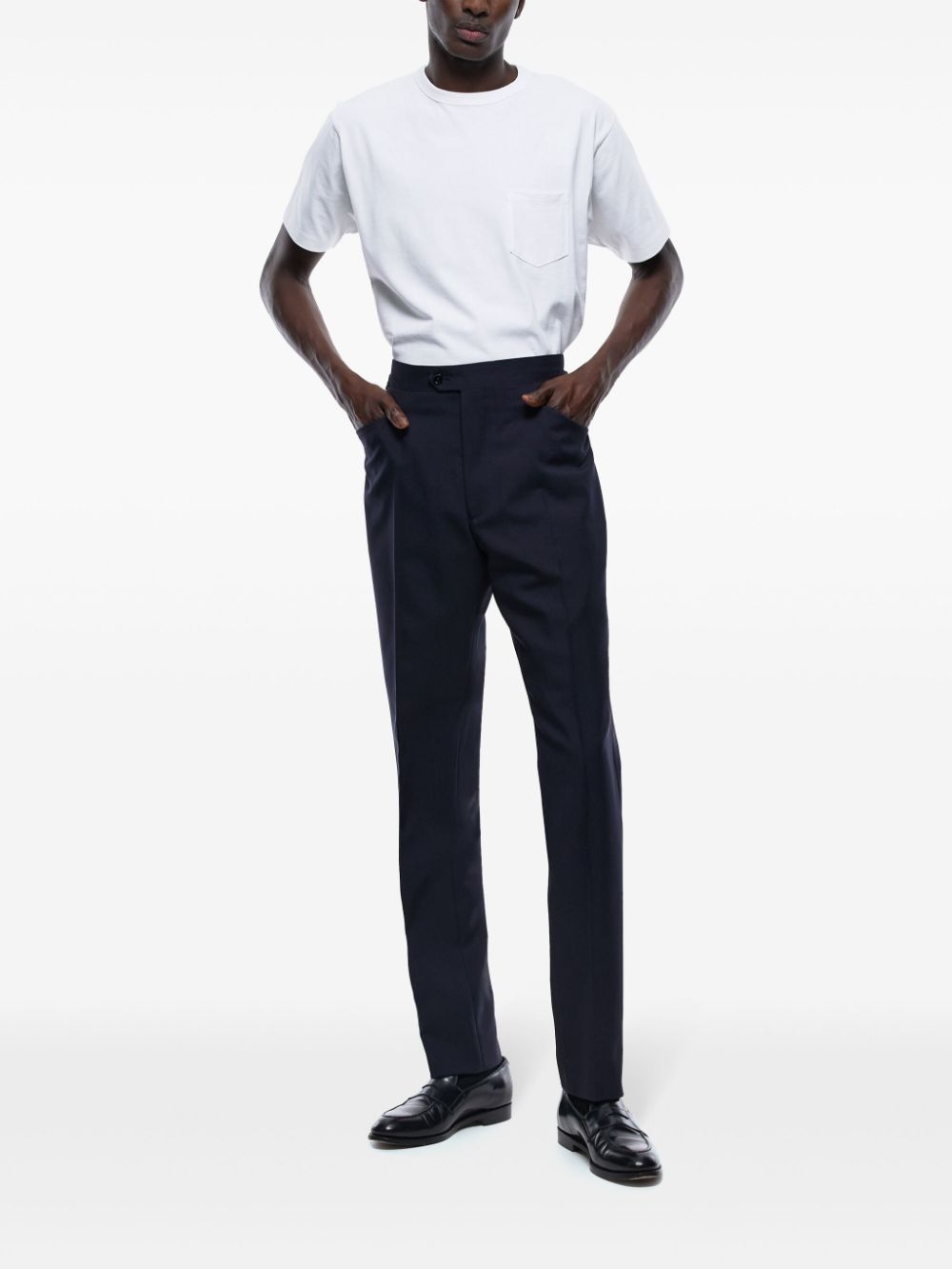 FURSAC wool tapered trousers - Blue