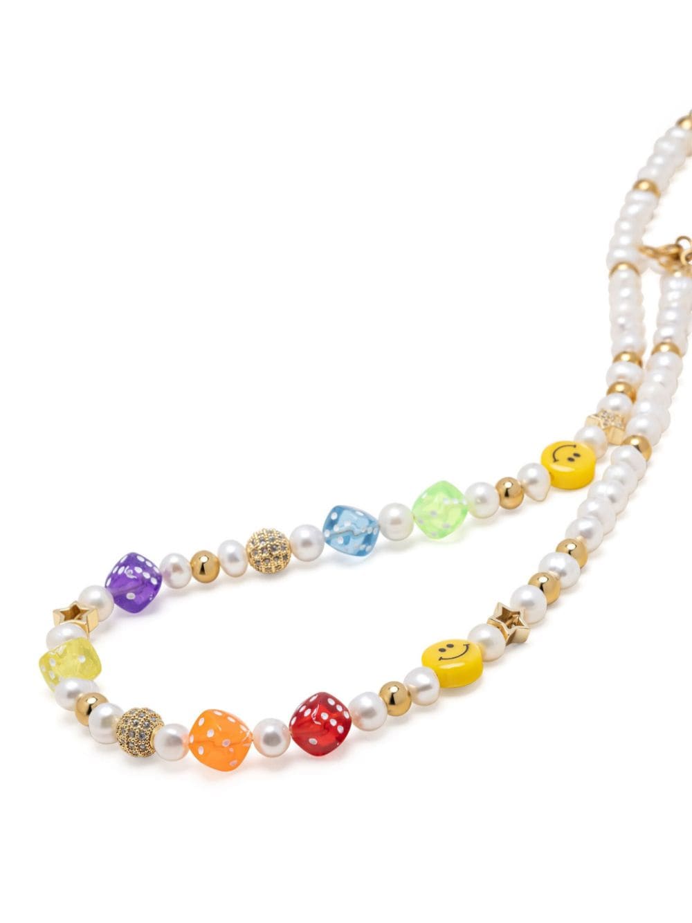 Shop Nialaya Jewelry Freshwater-pearl Beaded Necklace In Gold