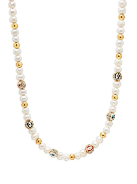 Nialaya Jewelry Evil Eye beaded necklace
