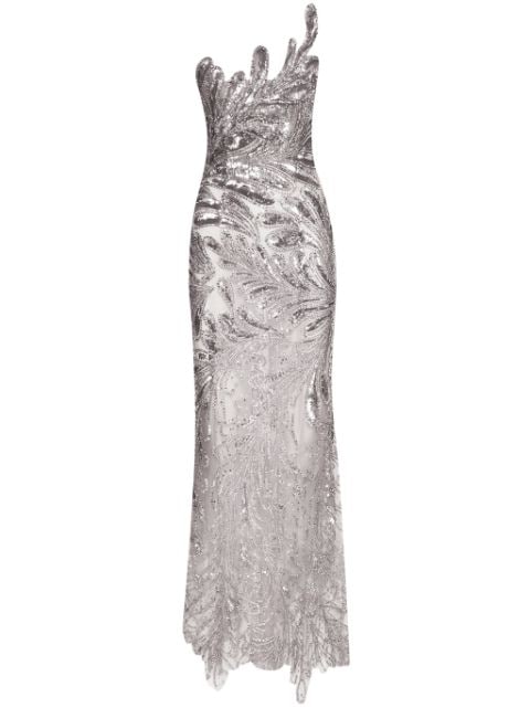 Oscar de la Renta Fern crystal-embellished gown