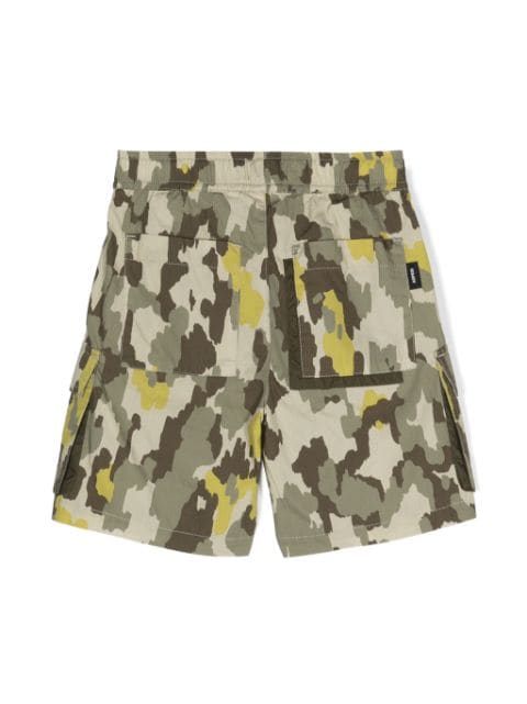 camouflage-print cargo shorts