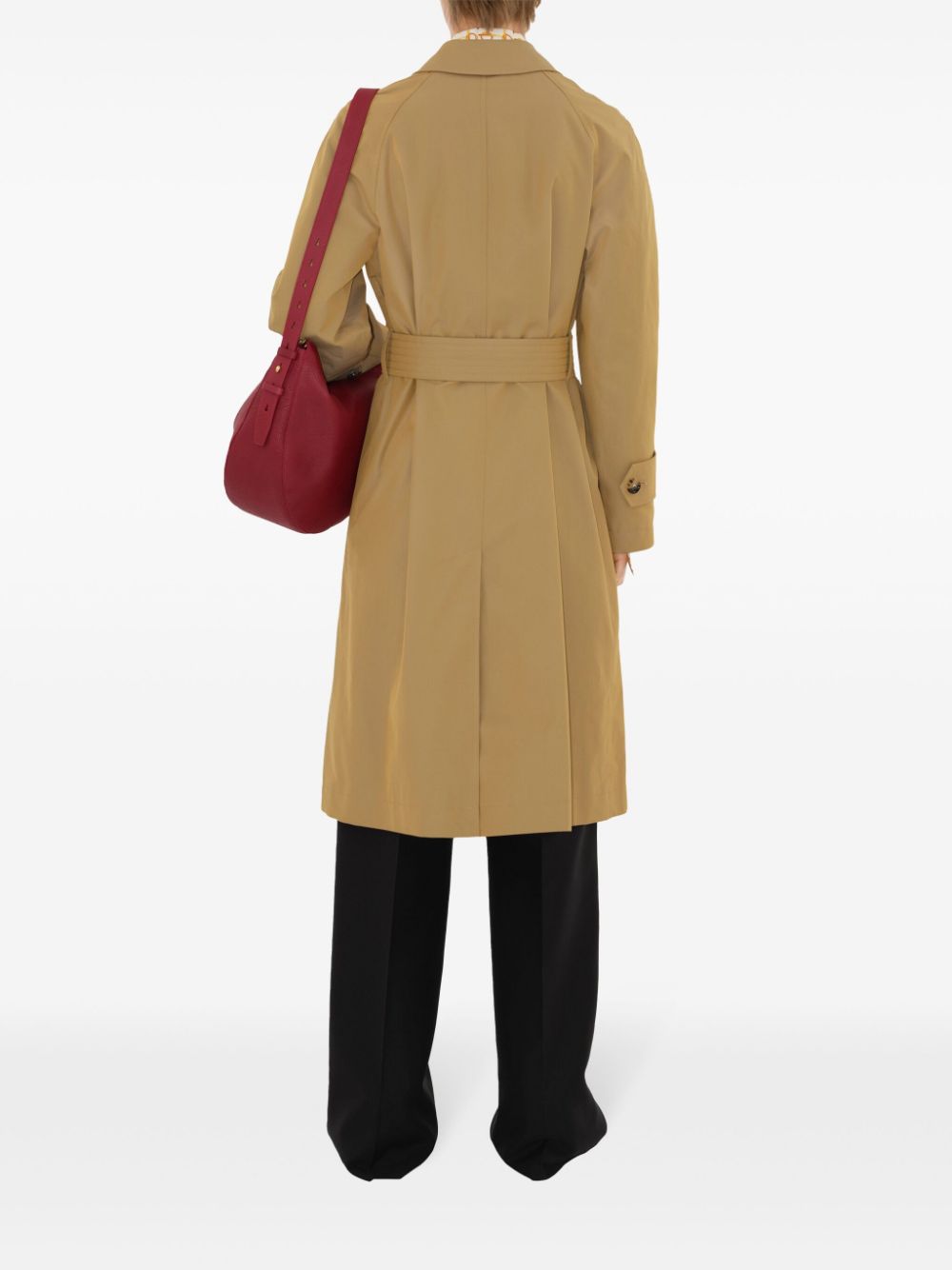 Cheap Burberry belted cotton trench coat Women