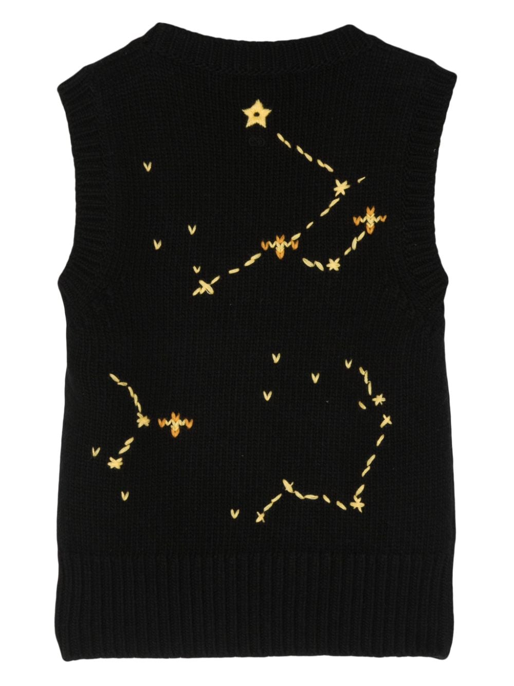 Christian Dior Pre-Owned Capricorn Zodiac knitted top - Zwart