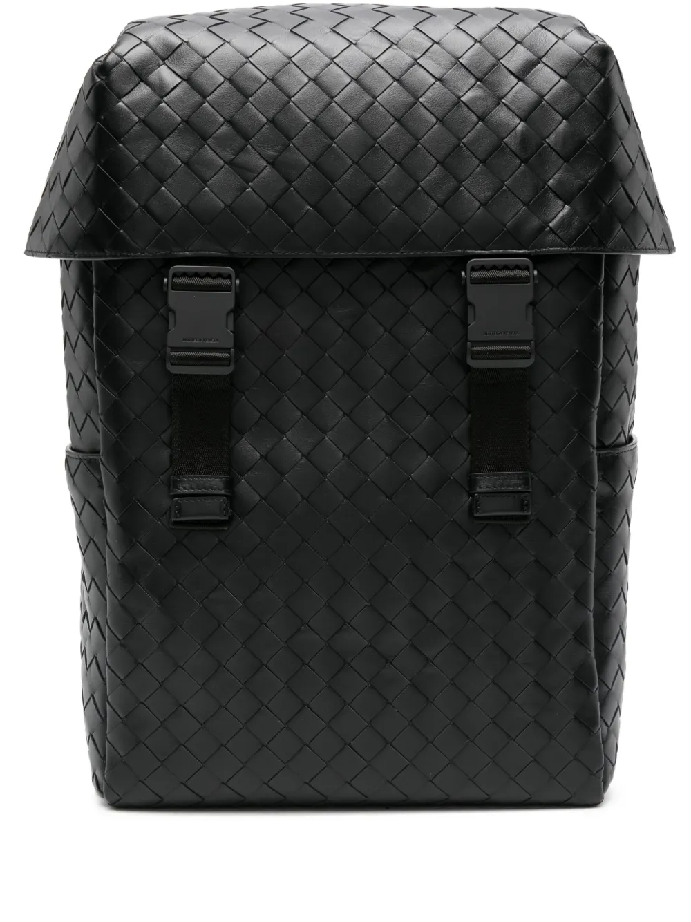 Intrecciato leather backpack